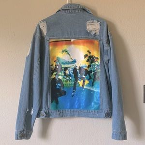 Forever 21 Never Worn Distressed Jean Jacket